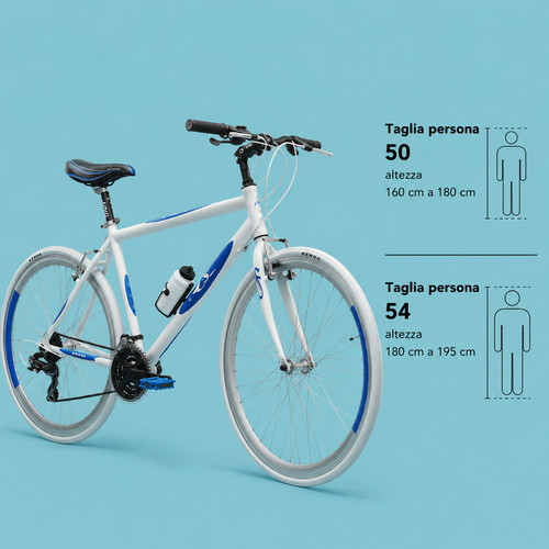 Bici corsa bianco blu - corsa,
